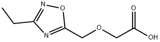 2-[(3-乙基-1,2,4-噁二唑-5-基)甲氧基]乙酸 结构式