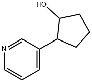 2-(pyridin-3-yl)cyclopentan-1-ol 化学構造式