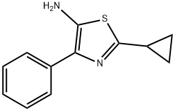 2-cyclopropyl-4-phenyl-1,3-thiazol-5-amine Structure