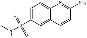 6-Quinolinesulfonamide, 2-amino-N-methyl- Structure