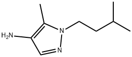 5-methyl-1-(3-methylbutyl)-1H-pyrazol-4-amine Structure