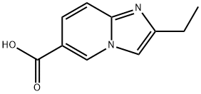 Imidazo[1,2-a]pyridine-6-carboxylic acid, 2-ethyl- Struktur