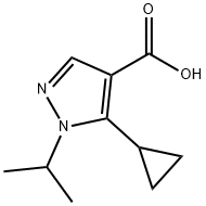 5-cyclopropyl-1-(propan-2-yl)-1H-pyrazole-4-carboxylic acid Structure