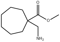 Cycloheptanecarboxylic acid, 1-(aminomethyl)-, methyl ester Struktur