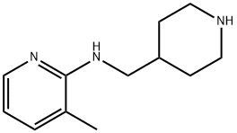 2-Pyridinamine, 3-methyl-N-(4-piperidinylmethyl)- Structure