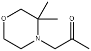 2-Propanone, 1-(3,3-dimethyl-4-morpholinyl)- Structure