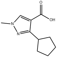 3-Cyclopentyl-1-methyl-1H-pyrazole-4-carboxylic acid|3-环戊基-1-甲基-1H-吡唑-4-羧酸