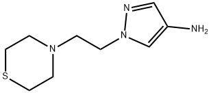 1-(2-硫代吗啉乙基)-1H-吡唑-4-胺 结构式