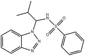 Benzenesulfonamide, N-[1-(1H-benzotriazol-1-yl)-2-methylpropyl]- Structure