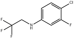 4-氯-3-氟-N-(2,2,2-三氟乙基)苯胺, 1249874-13-2, 结构式