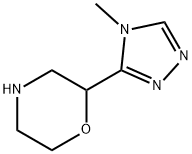 Morpholine, 2-(4-methyl-4H-1,2,4-triazol-3-yl)-,1249927-76-1,结构式