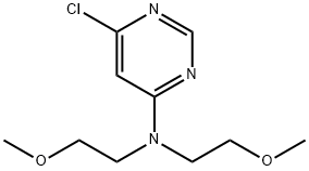 4-Pyrimidinamine, 6-chloro-N,N-bis(2-methoxyethyl)- Structure