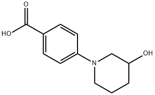 Benzoic acid, 4-(3-hydroxy-1-piperidinyl)- 化学構造式