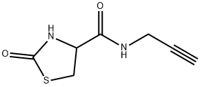 4-Thiazolidinecarboxamide, 2-oxo-N-2-propyn-1-yl- Structure