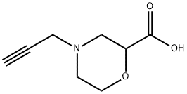 2-Morpholinecarboxylic acid, 4-(2-propyn-1-yl)- Structure