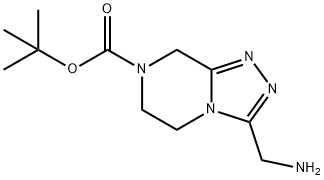 3-Aminomethyl-5,6-Dihydro-8H-[1,2,4]Triazolo[4,3-A]Pyrazine-7-Carboxylic Acid Tert-Butyl Ester(WX140097) Structure