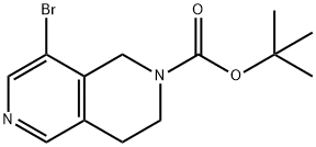 2,6-Naphthyridine-2(1H)-carboxylic acid, 8-bromo-3,4-dihydro-, 1,1-dimethylethyl ester Structure