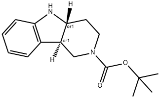 (4AR,9BR)-叔-丁基 3,4,4A,5-四氢-1H-吡啶并[4,3-B]吲哚-2(9BH)-甲酸基酯, 1251016-87-1, 结构式