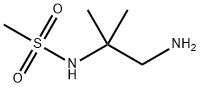 N-(1-氨基-2-甲基丙-2-基)甲磺酰胺 结构式