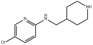 2-Pyridinamine, 5-chloro-N-(4-piperidinylmethyl)- 结构式