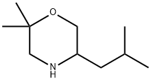Morpholine,2,2-dimethyl-5-(2-methylpropyl)- Structure