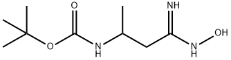 tert-butyl N-[1-(N'-hydroxycarbamimidoyl)propan-2-yl]carbamate 化学構造式
