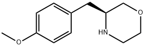 Morpholine, 3-[(4-methoxyphenyl)methyl]-, (3S)- Struktur