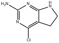 5H-Pyrrolo[2,3-d]pyrimidin-2-amine, 4-chloro-6,7-dihydro- Structure