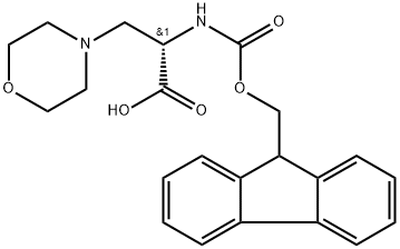 FMOC-3-(1-モルホリニル)-L-ALA-OH 化学構造式