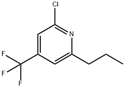Pyridine, 2-chloro-6-propyl-4-(trifluoromethyl)- Struktur