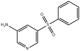 3-PYRIDINAMINE, 5-(PHENYLSULFONYL)-,1253578-32-3,结构式