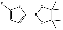 2-(5-フルオロ-2-チエニル)-4,4,5,5-テトラメチル-1,3,2-ジオキサボロラン 化学構造式