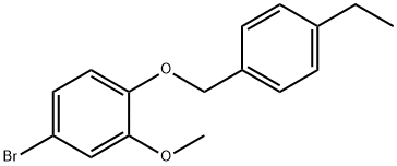 4-bromo-1-(4-ethylbenzyloxy)-2-methoxybenzene Struktur