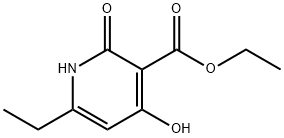 Ethyl 6-ethyl-4-hydroxy-2-oxo-1,2-dihydropyridine-3-carboxylate Struktur