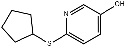 1256370-49-6 3-Pyridinol, 6-(cyclopentylthio)-