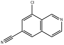 6-Isoquinolinecarbonitrile, 8-chloro- Structure