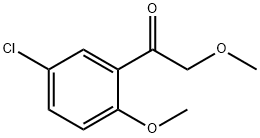 1-(5-Chloro-2-methoxyphenyl)-2-methoxyethan-1-one Struktur