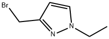 1H-Pyrazole, 3-(bromomethyl)-1-ethyl- Struktur