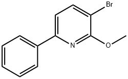 Pyridine, 3-bromo-2-methoxy-6-phenyl- Structure