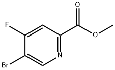 5-溴-4-氟吡啶-2-甲酸甲酯,1256788-80-3,结构式