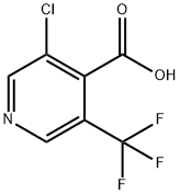 3-氯-5-(三氟甲基)异烟酸,1256791-51-1,结构式