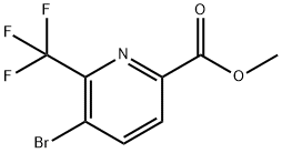 5-溴-6-(三氟甲基)吡啶甲酸甲酯, 1256792-90-1, 结构式