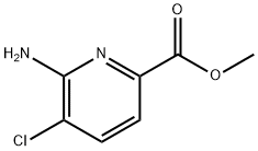 6-氨基-5-氯吡啶甲酸甲酯,1256794-05-4,结构式