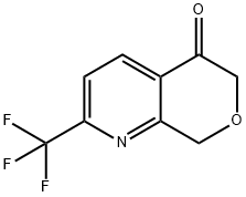 2-Trifluoromethyl-8H-pyrano[3,4-b]pyridin-5-one Struktur