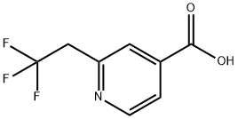 4-Pyridinecarboxylic acid, 2-(2,2,2-trifluoroethyl)- 化学構造式