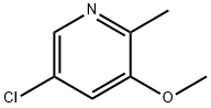 Pyridine, 5-chloro-3-methoxy-2-methyl- 结构式