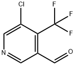 5-chloro-4-(trifluoromethyl)pyridine-3-carbaldehyde Struktur