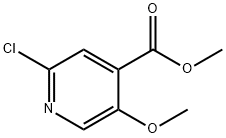 Methyl 2-chloro-5-methoxyisonicotinate 化学構造式