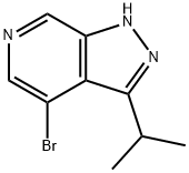 1H-Pyrazolo[3,4-c]pyridine, 4-bromo-3-(1-methylethyl)-|4-溴-3-异丙基-1H-吡唑并[3,4-C]吡啶