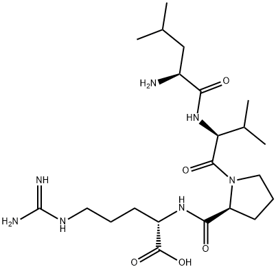 L-Arginine, L-leucyl-L-valyl-L-prolyl- Structure